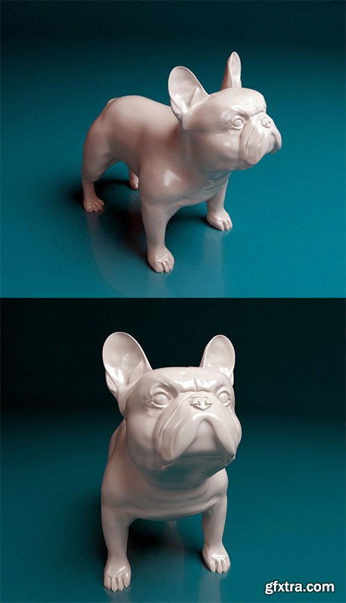 Cgtrader - french bulldog 3D print model Cgtrader - french bulldog 3D print model
