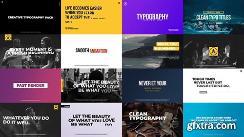 Creative Typographic Pack 94008 Creative Typographic Pack 94008