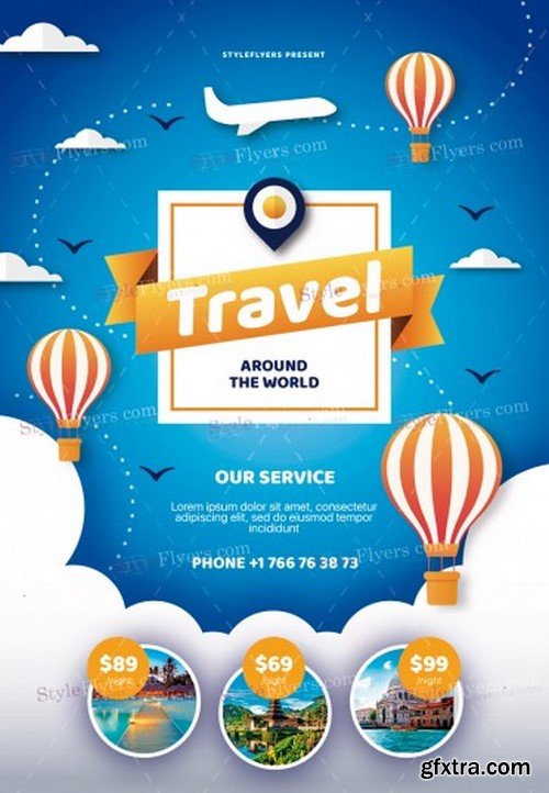 Travel PSD v9 Flyer Template