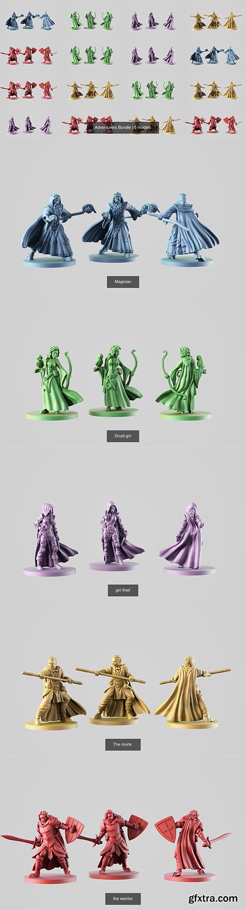 Cgtrader - Adventurers Bundle 3D Model Collection
