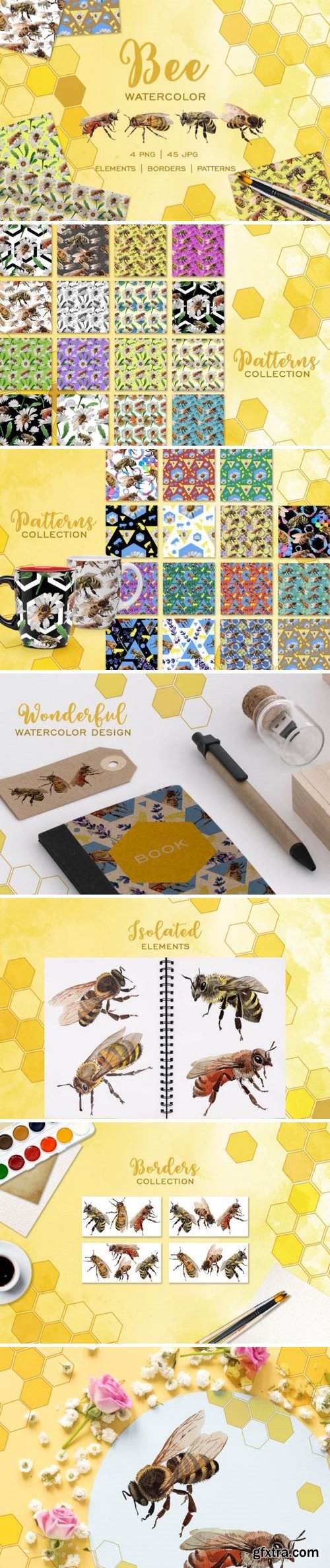 CM - Bee Watercolor png 3493635