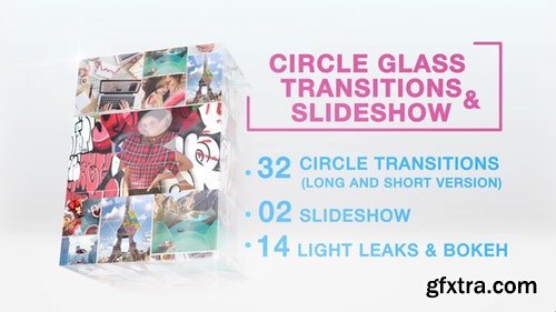 MotionArray 32 Circle Glass Transitions & Slideshow 48396