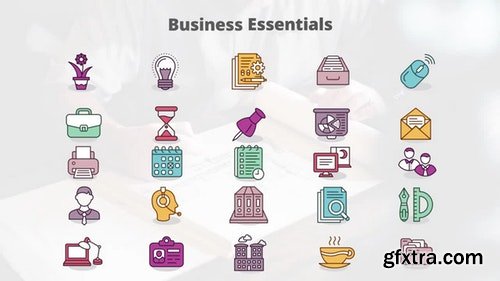 MotionArray Business Essentials - MOGRT Icons 181416