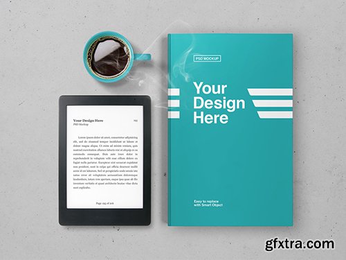 eBook and Book Cover Mockup eBook and Book Cover Mockup