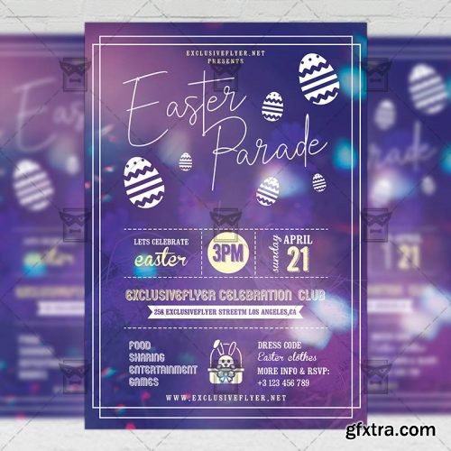 Easter Parade Flyer - Seasonal A5 Template Easter Parade Flyer - Seasonal A5 Template