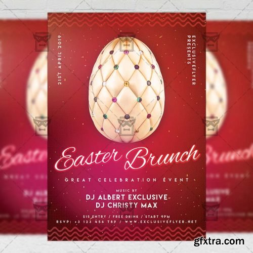 Easter Brunch 2019 Flyer – Seasonal A5 Template Easter Brunch 2019 Flyer – Seasonal A5 Template