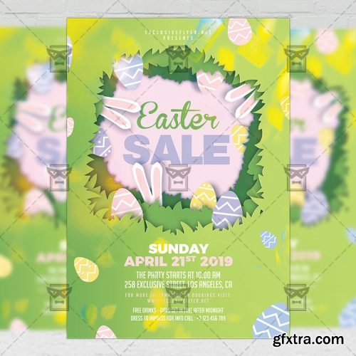 Easter Sale 2019 Flyer - Seasonal A5 Template Easter Sale 2019 Flyer - Seasonal A5 Template