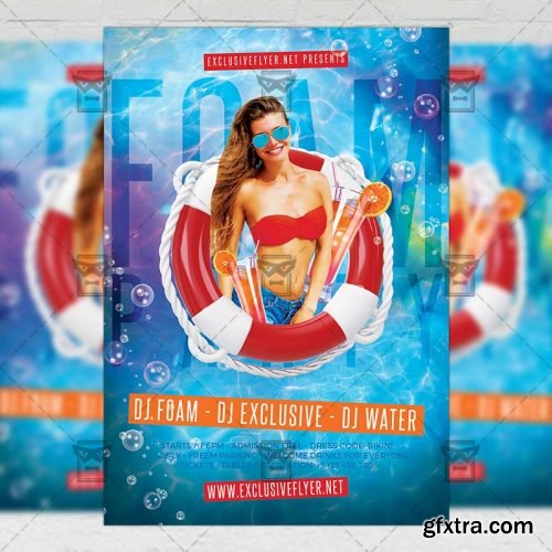 Foam Party Night Flyer - Club A5 Template Foam Party Night Flyer - Club A5 Template