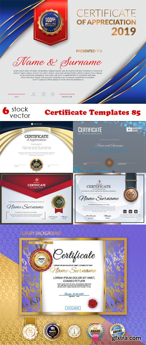 Vectors - Certificate Templates 85