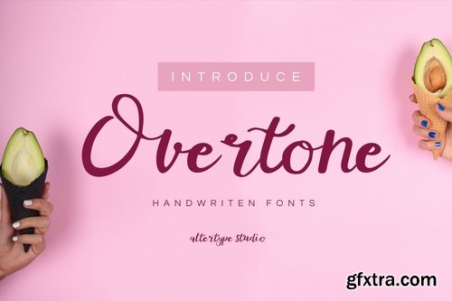 Overtone - Handwritten Script Font