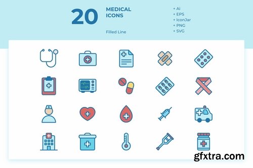 Medical Icons (Solid, Line, Lineal Color, Flat)