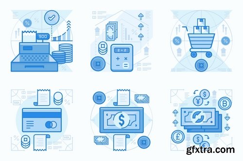 E-commerce and Shopping UI UX Illustration