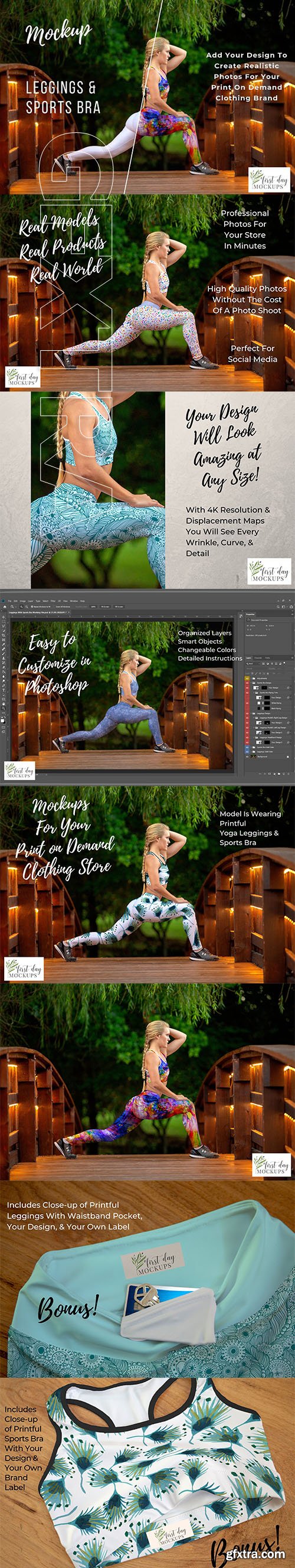 CreativeMarket - Leggings and Sports Bra Mockup 3490528
