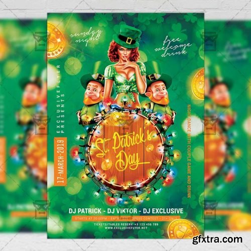 Patrick’s Day Party Flyer - Seasonal A5 Template Patrick’s Day Party Flyer - Seasonal A5 Template