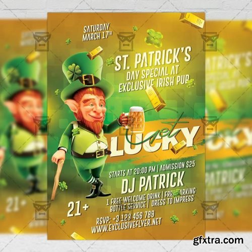 Get Lucky Night Flyer - Seasonal A5 Template Get Lucky Night Flyer - Seasonal A5 Template