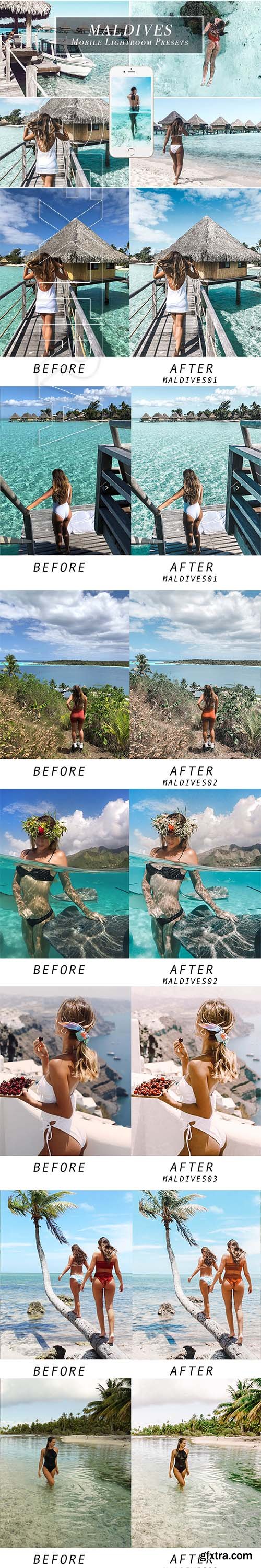 CreativeMarket - Lightroom Mobile Presets - Maldives 3470972