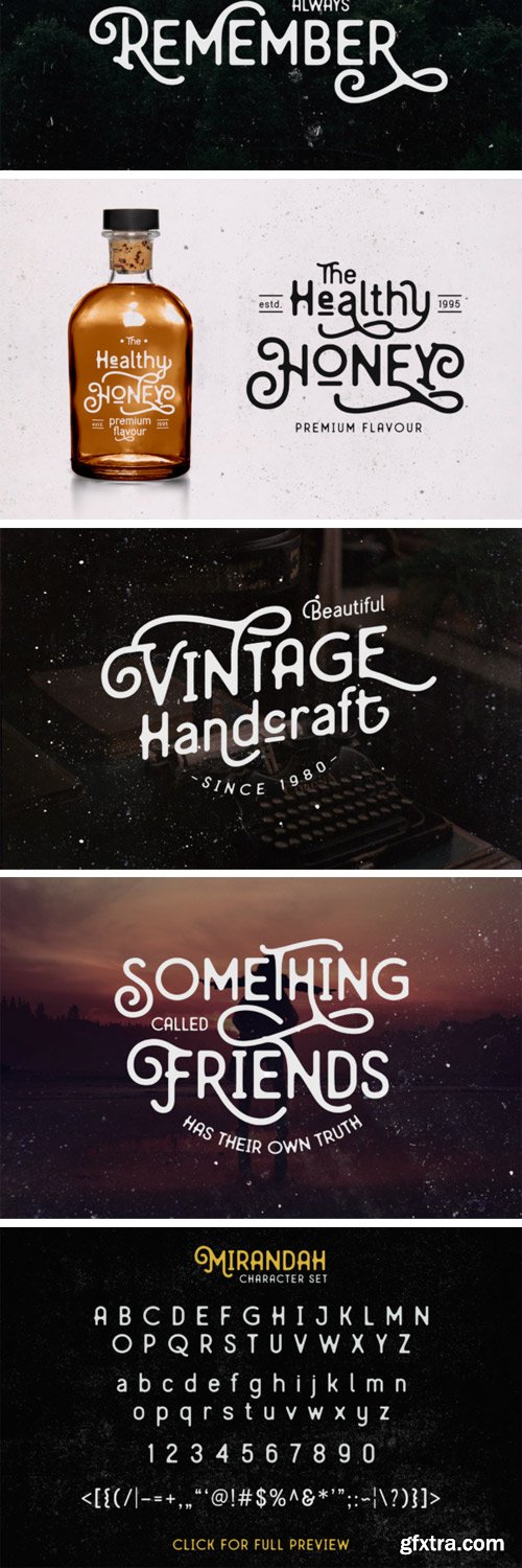 Mirandah Font Family