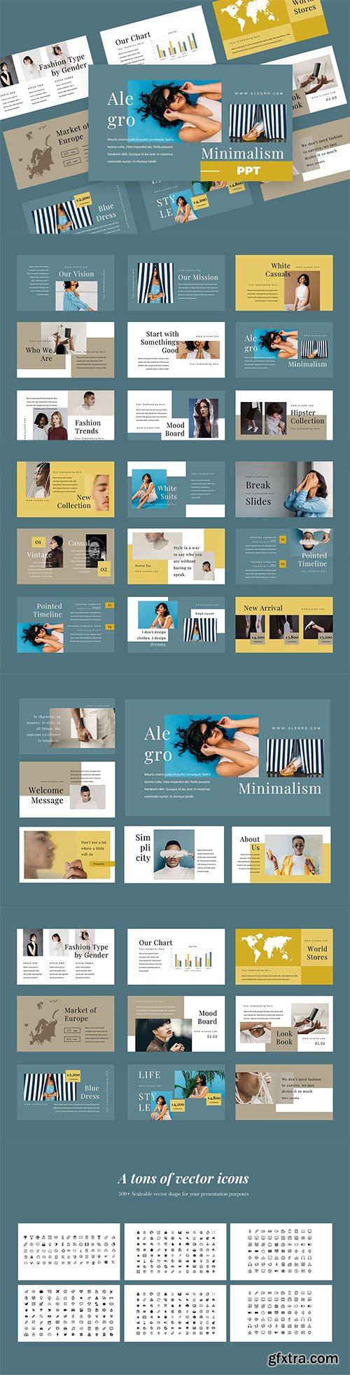 Alegro - Fashion Powerpoint, Keynote and Google Slides Templates