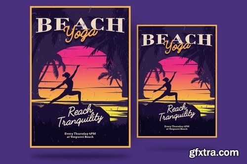 Beach Yoga Flyer
