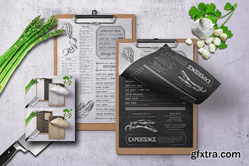 Single Page Vintage Menu Bundle Single Page Vintage Menu Bundle