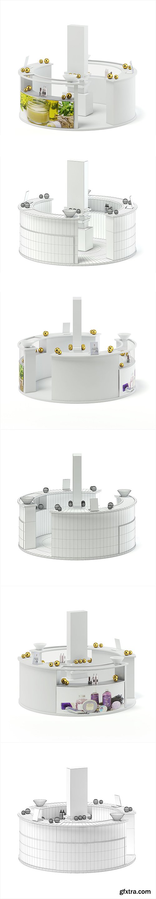 Cgtrader - Cosmetic Stall 3D Model 3D model