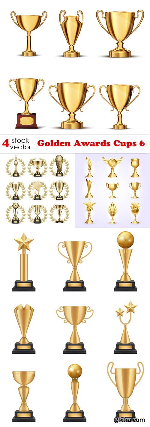 Vectors - Golden Awards Cups 6