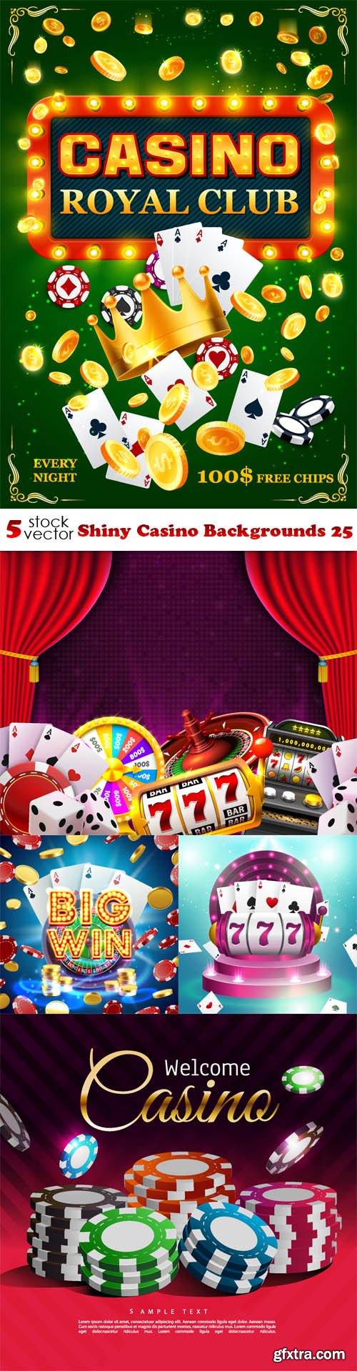 Vectors - Shiny Casino Backgrounds 25