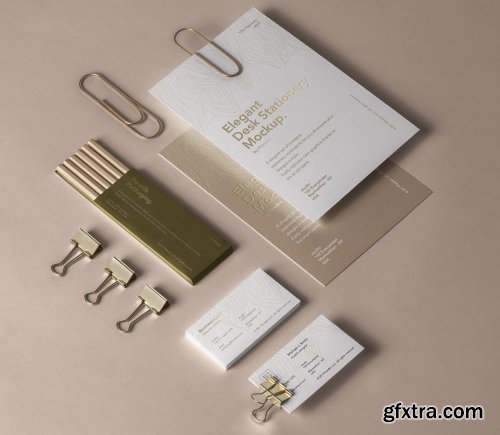 Elegant Psd Desk Stationery Mockup Elegant Psd Desk Stationery Mockup