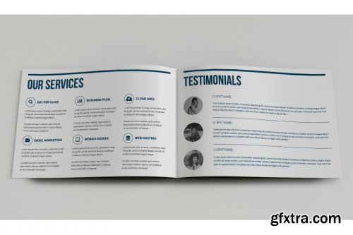 12 Page Landscape Corporate Brochure