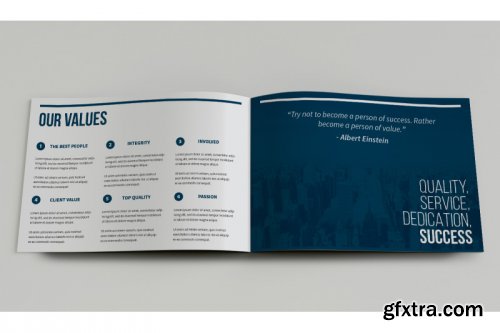 12 Page Landscape Corporate Brochure