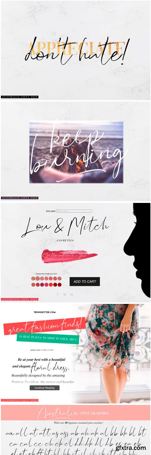 Australia Script Font