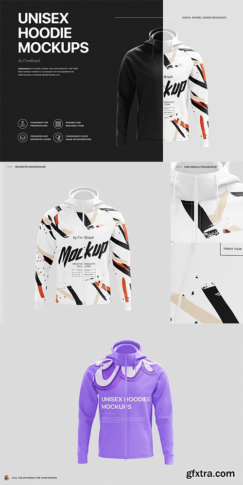 Unisex Hoodies Mockup Unisex Hoodies Mockup