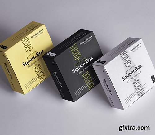 Psd Square Boxes Packaging Mockup 2 Psd Square Boxes Packaging Mockup 2