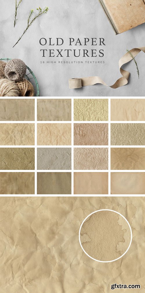 16 OLD Paper High Resolution Textures