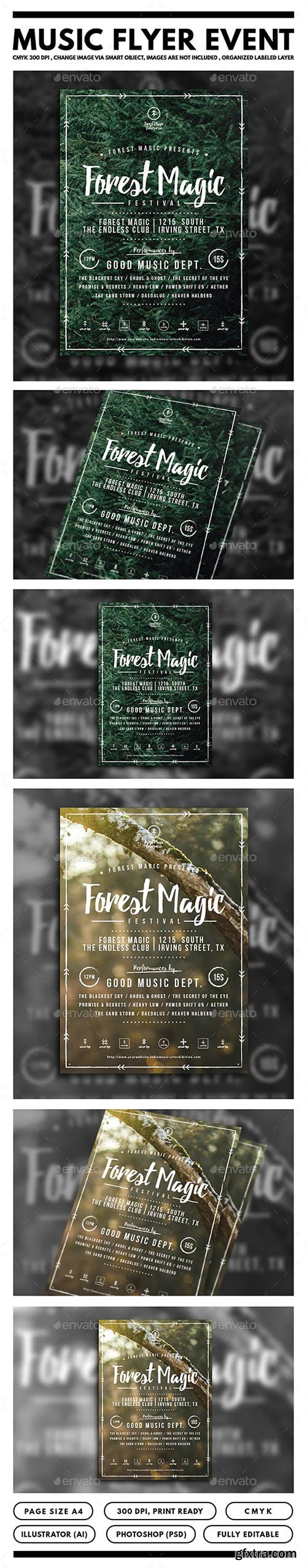 Forest Magic Festival Flyer 15796815 Forest Magic Festival Flyer 15796815