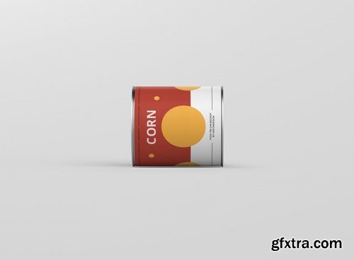 Food Tin Can Mockup Medium Size