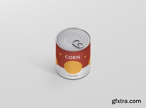 Food Tin Can Mockup Medium Size