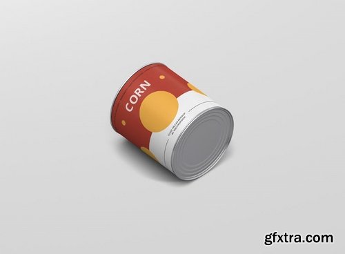 Food Tin Can Mockup Medium Size