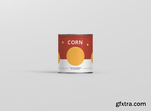 Food Tin Can Mockup Medium Size