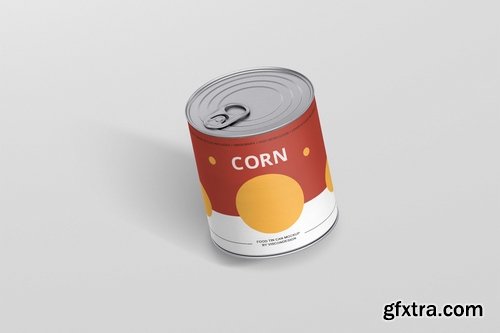 Food Tin Can Mockup Medium Size