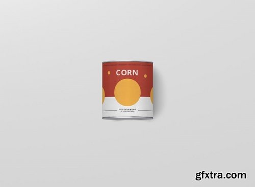 Food Tin Can Mockup Medium Size