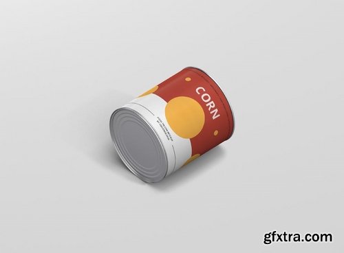 Food Tin Can Mockup Medium Size