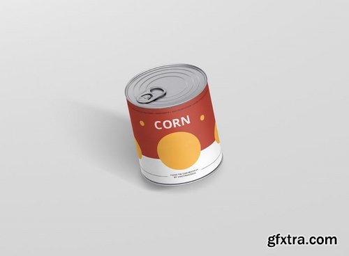 Food Tin Can Mockup Medium Size