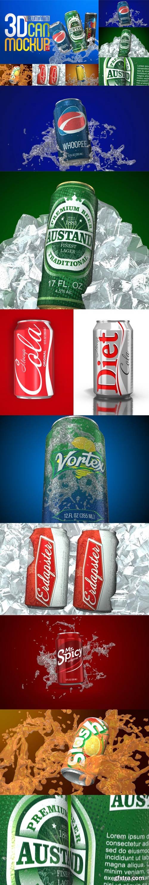 Videohive - 3D Aluminium Pop Top Soda Drink Can 2.0 - 4032031