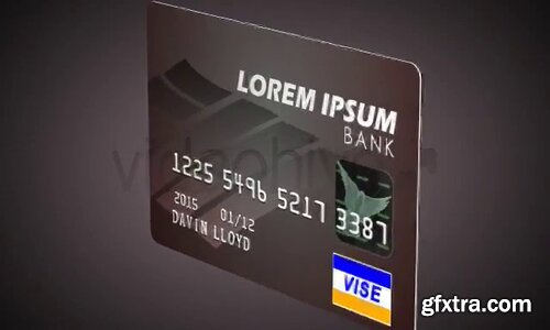 Videohive - 3D Bank Card with Embossed Text - 4441695