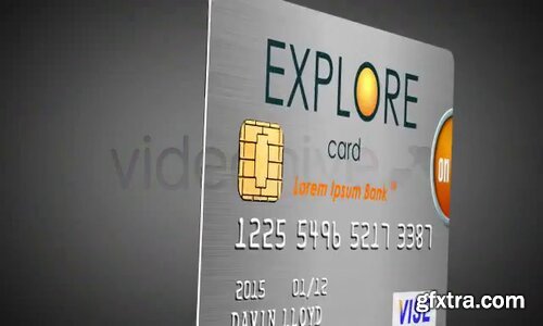 Videohive - 3D Bank Card with Embossed Text - 4441695