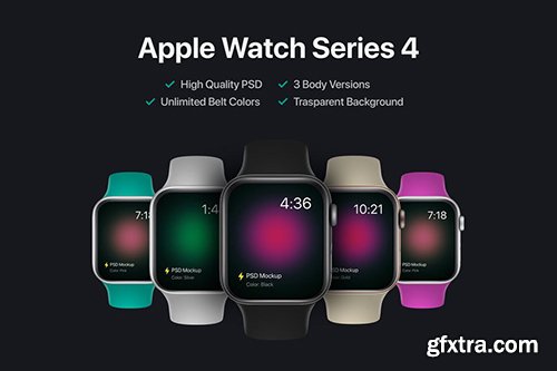 Apple Watch Series 4 Mockup Apple Watch Series 4 Mockup