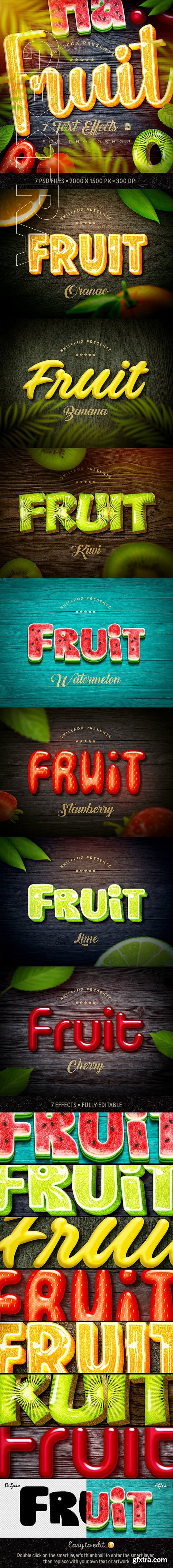 GraphicRiver - Fruit Text Effects ?7 Psd 23363564