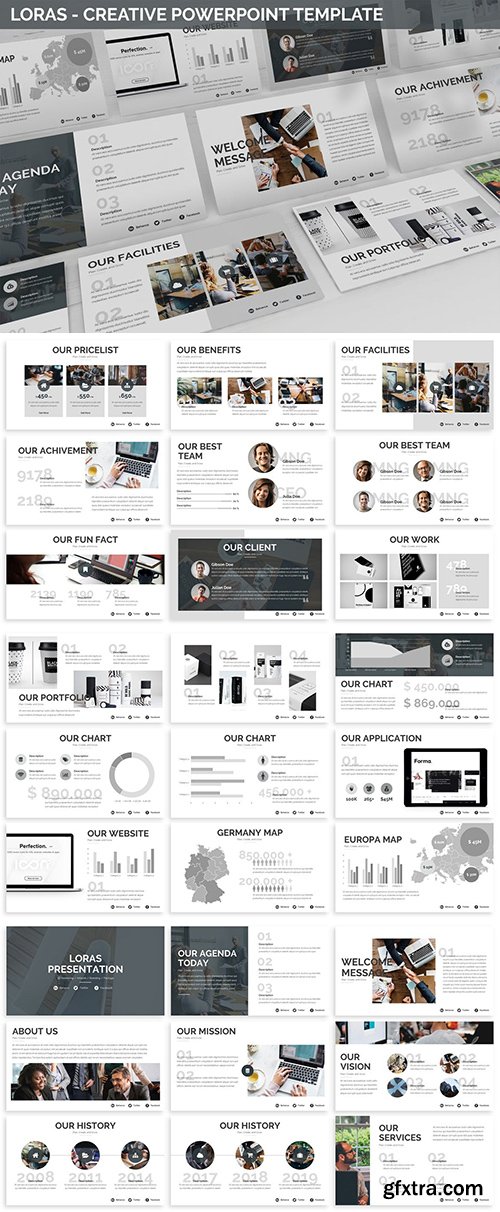 Loras - Creative Powerpoint Template Loras - Creative Powerpoint Template