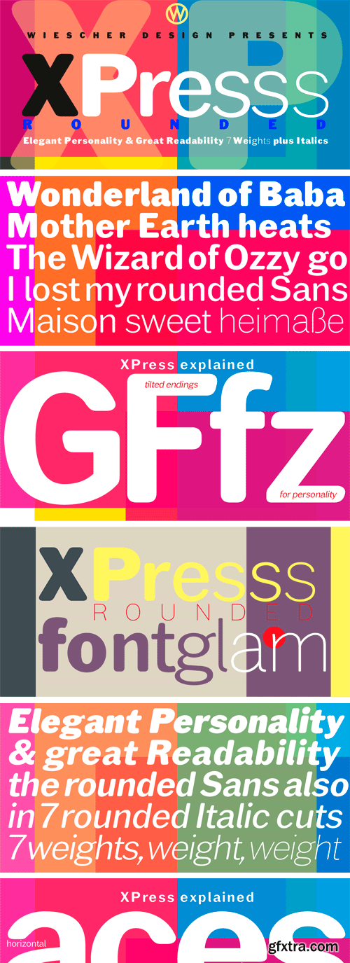 XPress Rounded Font Family